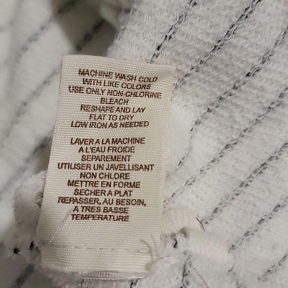 We the Free, 100% Cotton Ebb Flow French Terry Striped Zip Cardigan Size Medium - Picture 9 of 9